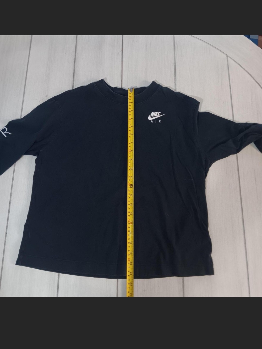 Nike Air Black Long Sleeve Crew Shirt - Picture 6 of 7